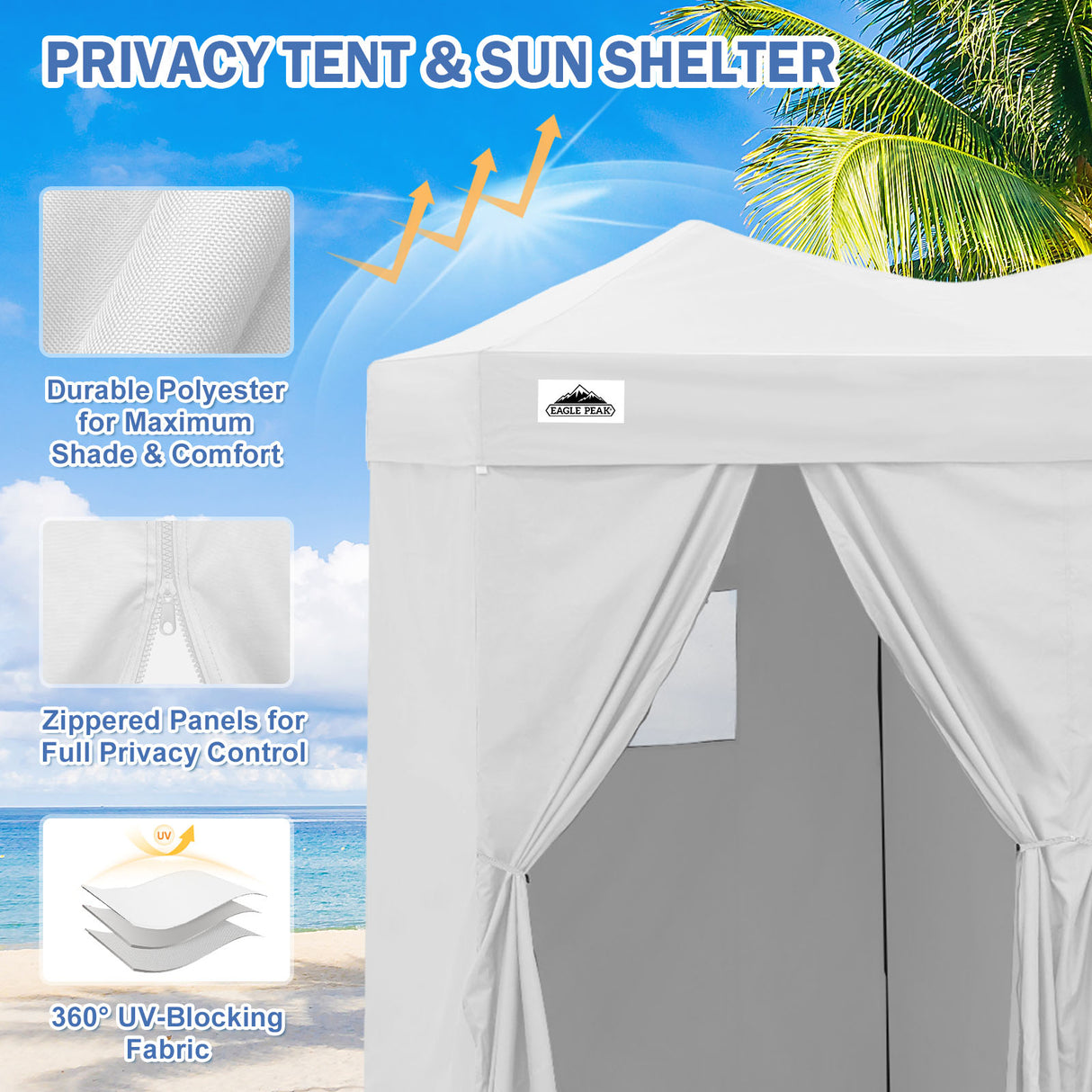 Outdoor Pop Up Changing Room 8x4 ft