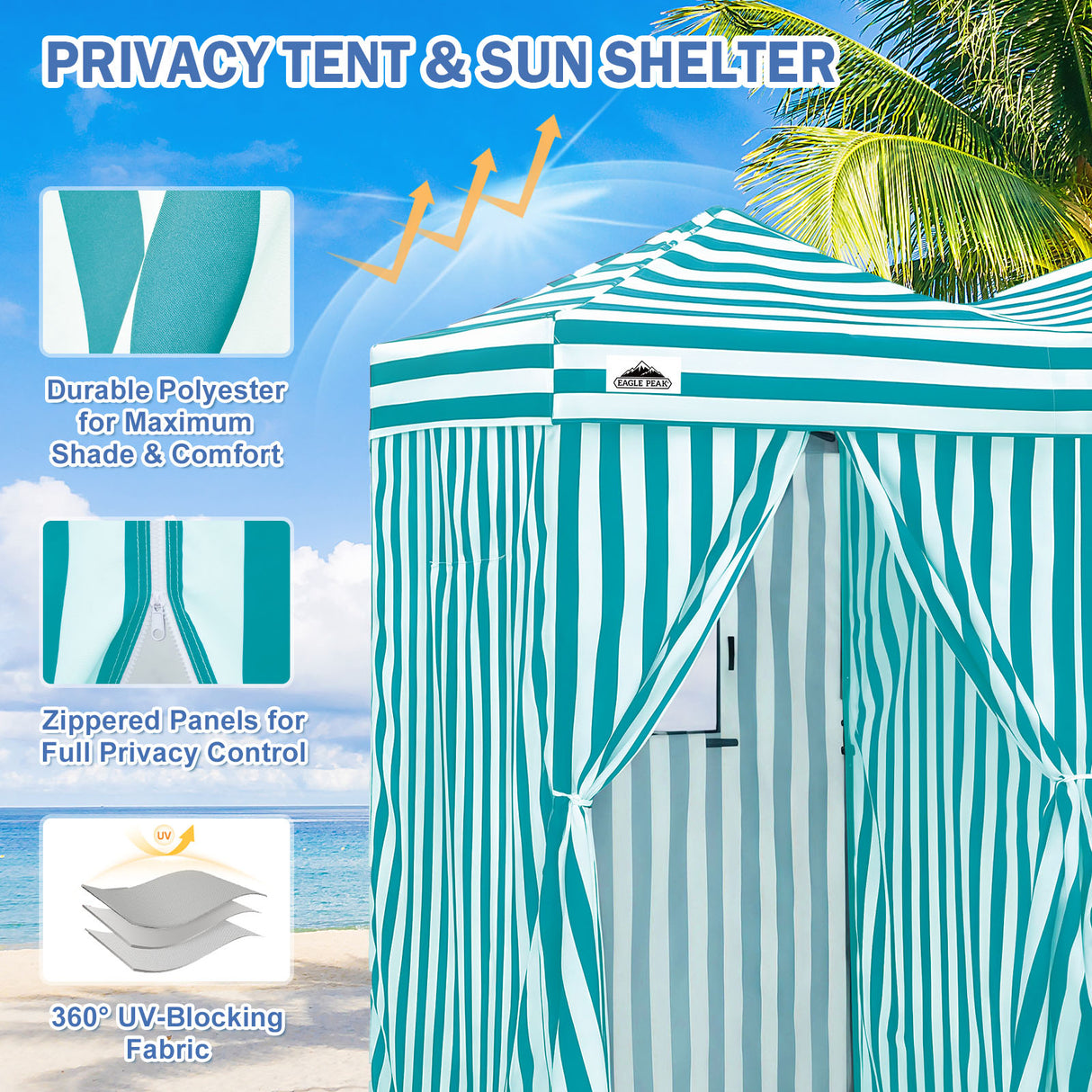 Outdoor Pop Up Changing Room 8x4 ft