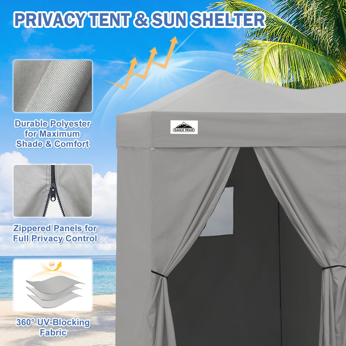 Outdoor Pop Up Changing Room 8x4 ft