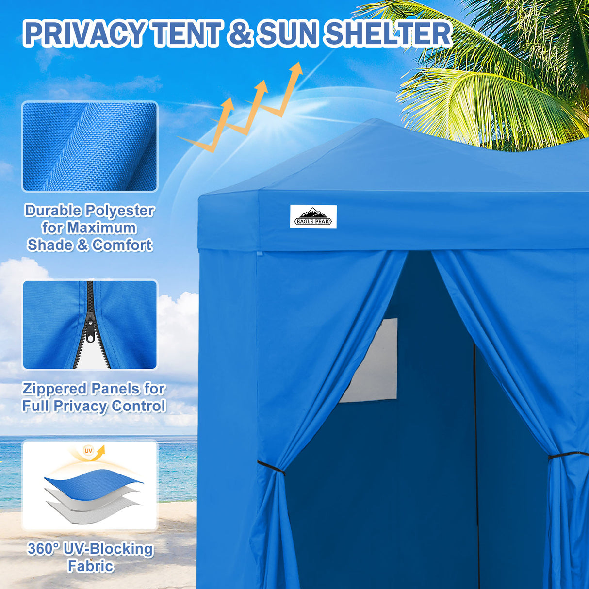 Outdoor Pop Up Changing Room 8x4 ft