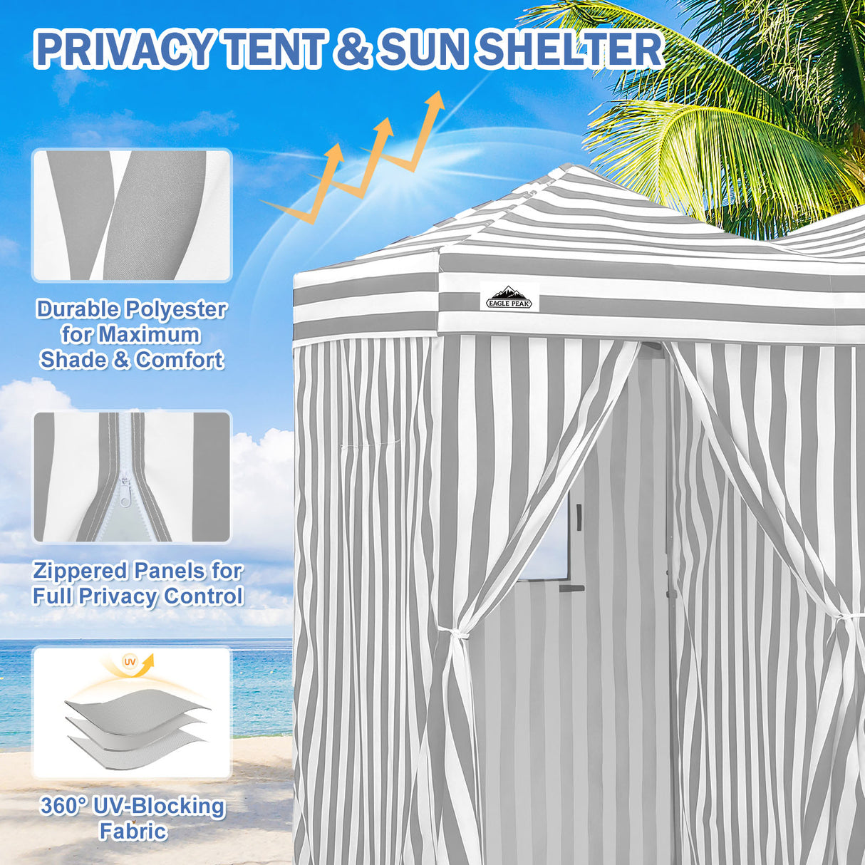 Outdoor Pop Up Changing Room 8x4 ft