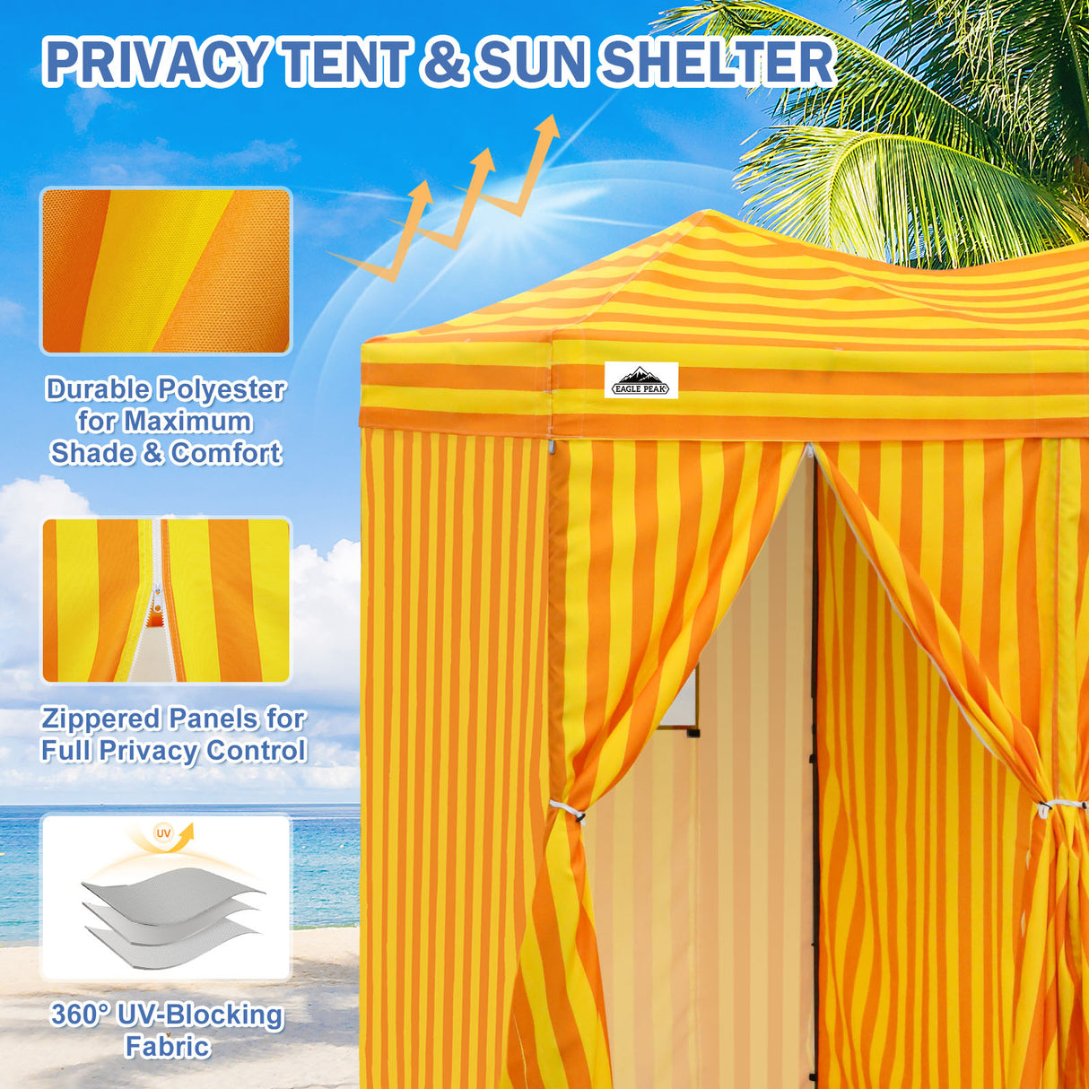 Outdoor Pop Up Changing Room 8x4 ft