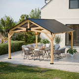 11x13/13x15 Hardtop Gazebo, Exposed Beam Rustic Gazebo - Eagle Peak Custom Canopy Tent
