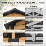 11x13/13x15 Hardtop Gazebo, Exposed Beam Rustic Gazebo - Eagle Peak Custom Canopy Tent