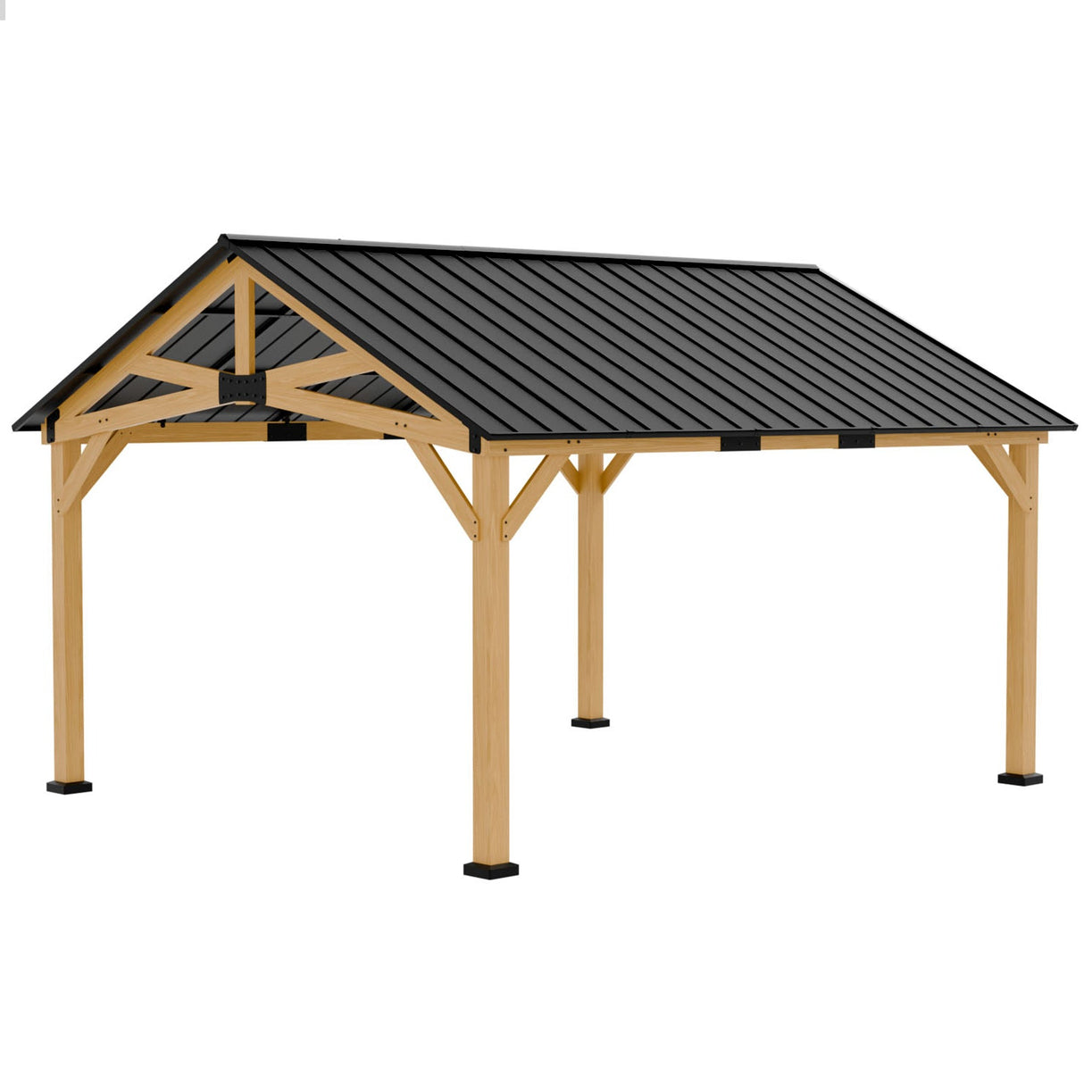 11x13/13x15 Hardtop Gazebo, Exposed Beam Rustic Gazebo - Eagle Peak Custom Canopy Tent