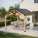 11x13/13x15 Hardtop Gazebo, Exposed Beam Rustic Gazebo - Eagle Peak Custom Canopy Tent
