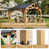 11x13/13x15 Hardtop Gazebo, Exposed Beam Rustic Gazebo - Eagle Peak Custom Canopy Tent