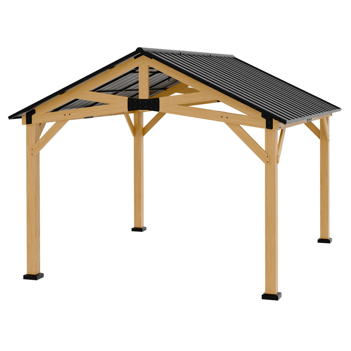 11x13/13x15 Hardtop Gazebo, Exposed Beam Rustic Gazebo - Eagle Peak Custom Canopy Tent