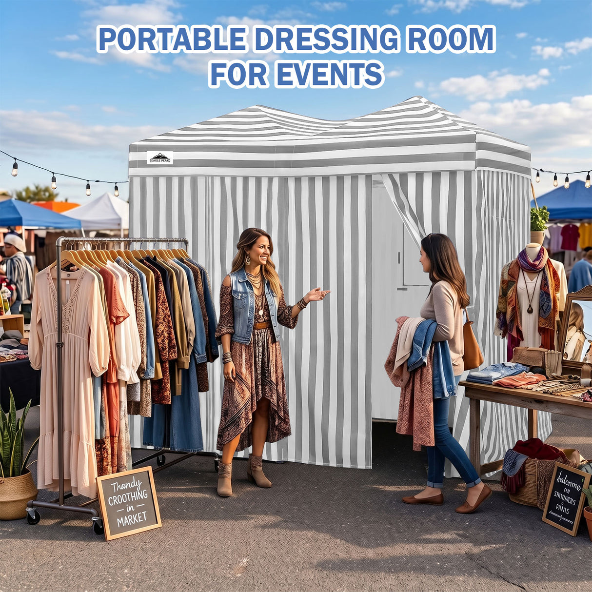 Outdoor Pop Up Changing Room 8x4 ft