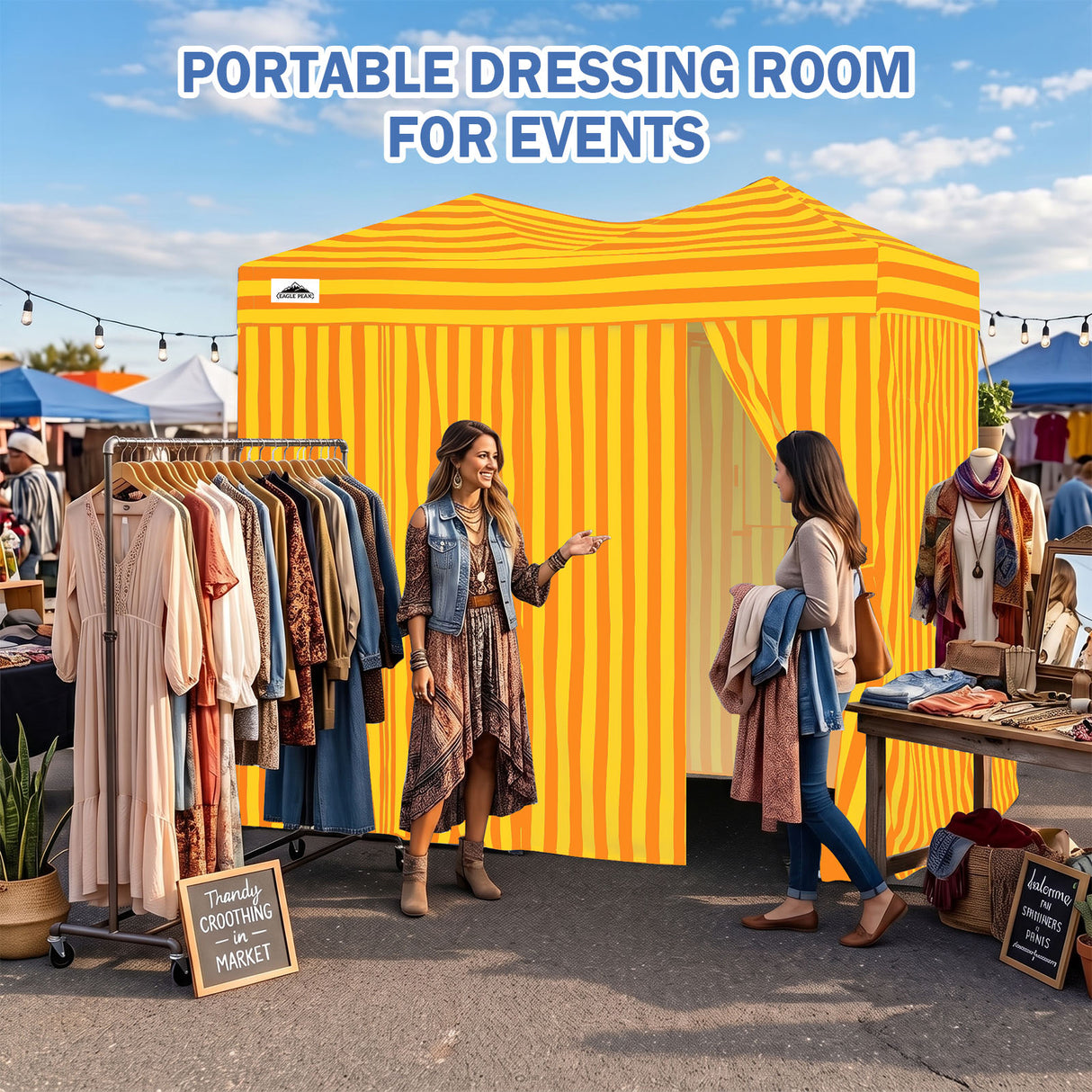 Outdoor Pop Up Changing Room 8x4 ft