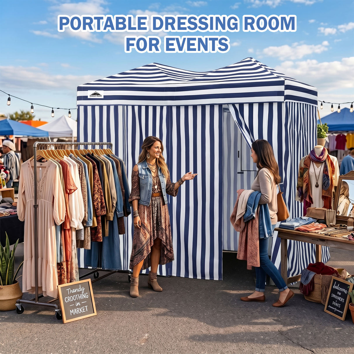 Outdoor Pop Up Changing Room 8x4 ft