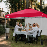 12x12 Commercial Heavy Duty Pop up Canopy with 1 Sidewall - Eagle Peak Custom Canopy Tent