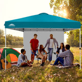 12x12 Commercial Heavy Duty Pop up Canopy with 1 Sidewall - Eagle Peak Custom Canopy Tent