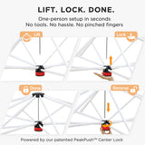 12x12 Commercial Heavy Duty Pop up Canopy with 1 Sidewall - Eagle Peak