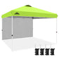 12x12 Commercial Heavy Duty Pop up Canopy with 1 Sidewall - Eagle Peak Custom Canopy Tent