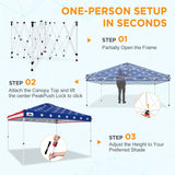 12x12 ft Pop Up Canopy Tent - Eagle Peak