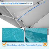 12x12 ft Pop Up Canopy Tent - Eagle Peak Custom Canopy Tent