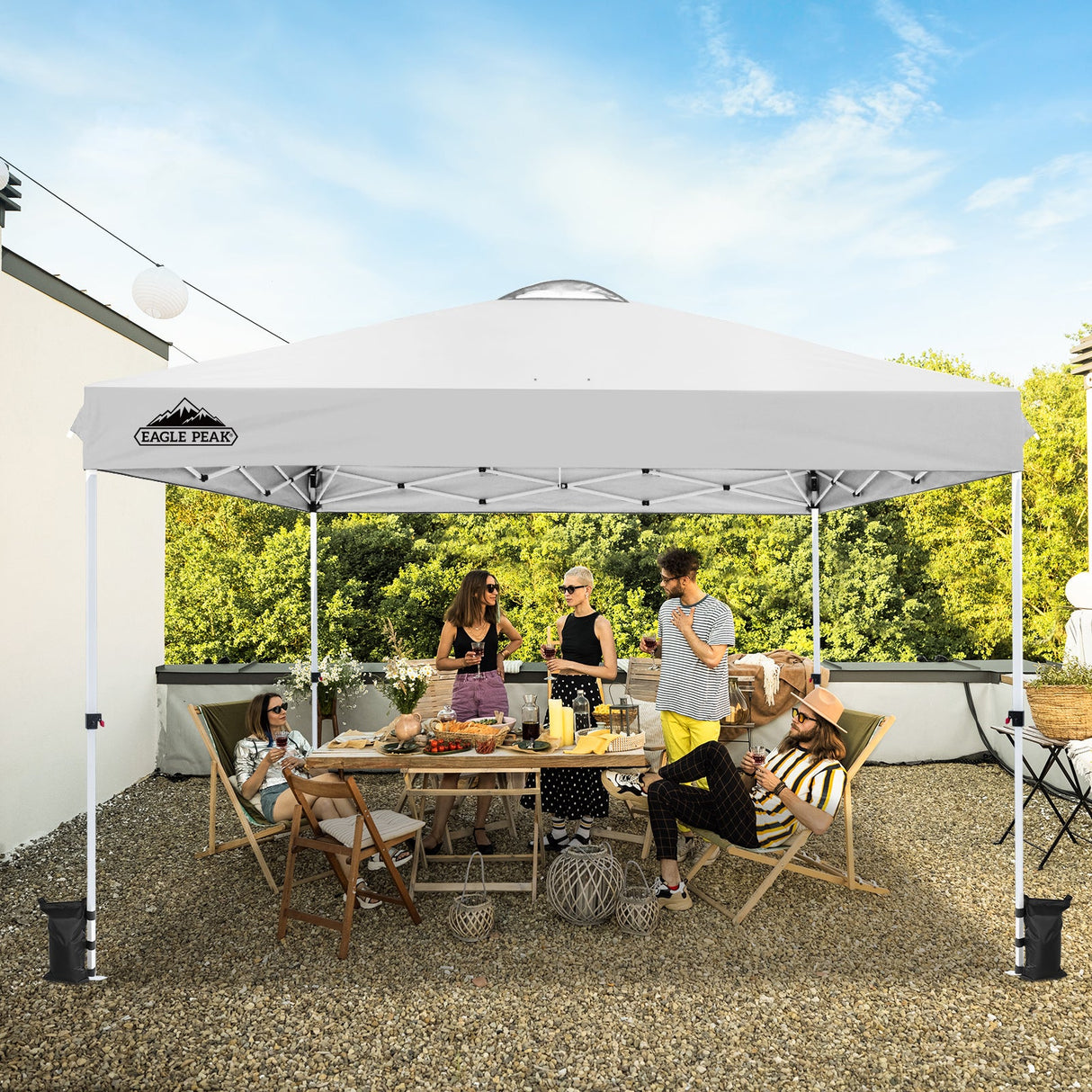 12x12 ft Pop Up Canopy Tent - Eagle Peak Custom Canopy Tent