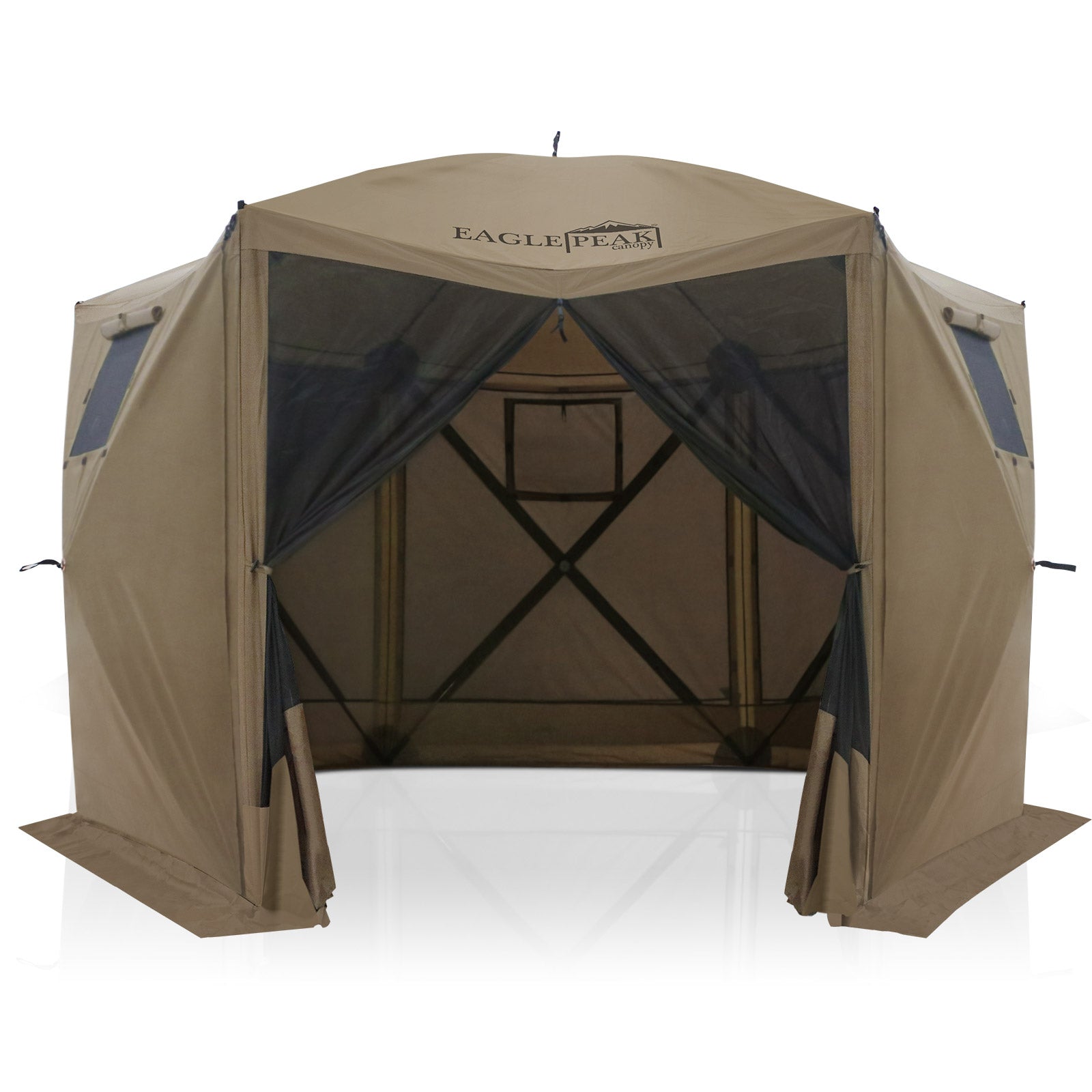 12x12 ft Portable Quick Pop Up Canopy Tent with 5 Wall Panels – Eagle Peak®