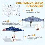 12x12 Pop Up Canopy Tent Easy Up Canopy Outdoor - Eagle Peak®