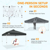 12x12 Pop Up Canopy Tent Easy Up Canopy Outdoor - Eagle Peak®