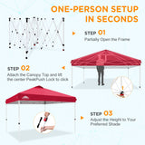 12x12 Pop Up Canopy Tent Easy Up Canopy Outdoor - Eagle Peak®