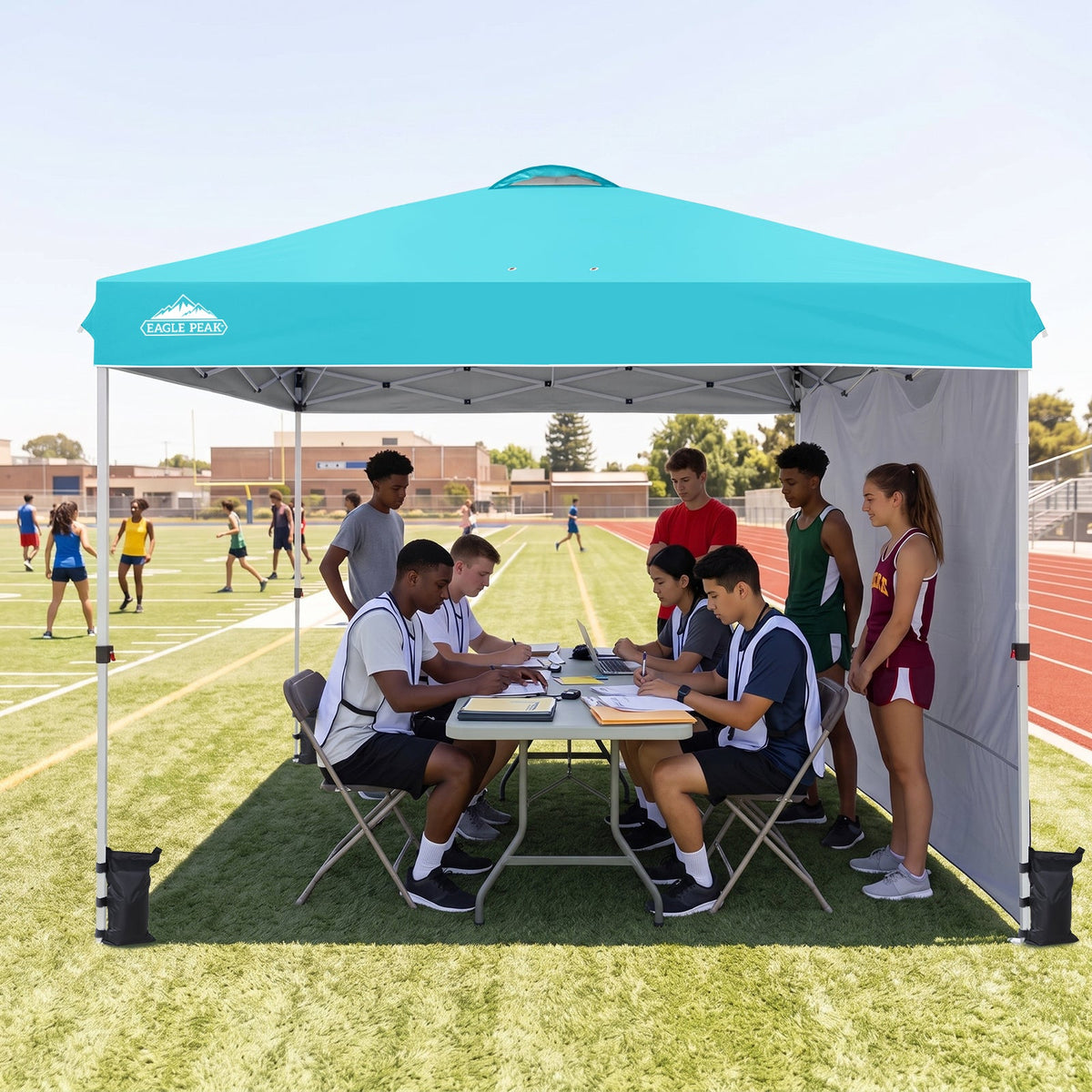 12x12 Pop Up Canopy Tent with 1 Sidewall - Eagle Peak®