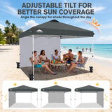 12x12 Pop Up Canopy Tent with 1 Sidewall - Eagle Peak®