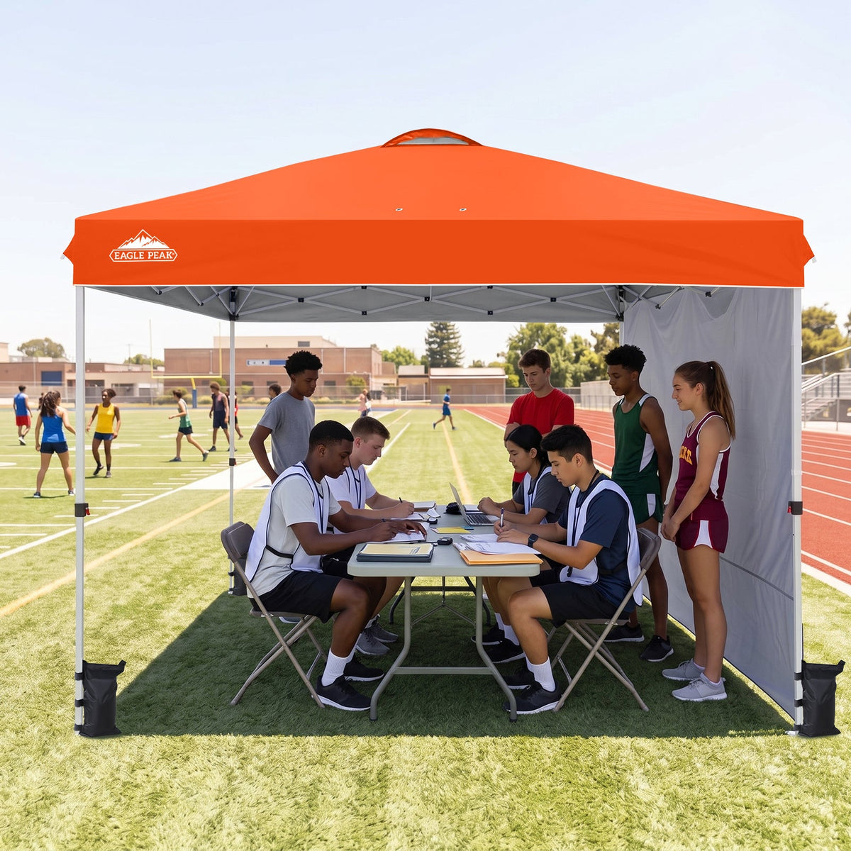 12x12 Pop Up Canopy Tent with 1 Sidewall - Eagle Peak®