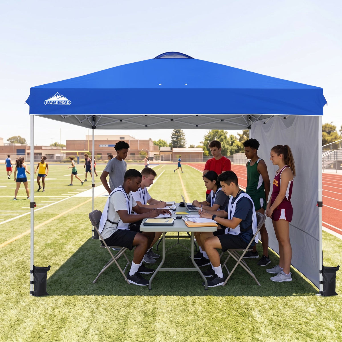 12x12 Pop Up Canopy Tent with 1 Sidewall - Eagle Peak®