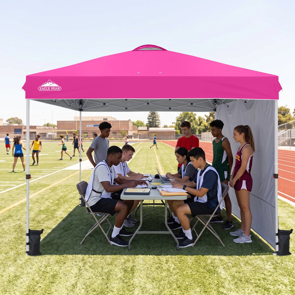 12x12 Pop Up Canopy Tent with 1 Sidewall - Eagle Peak®