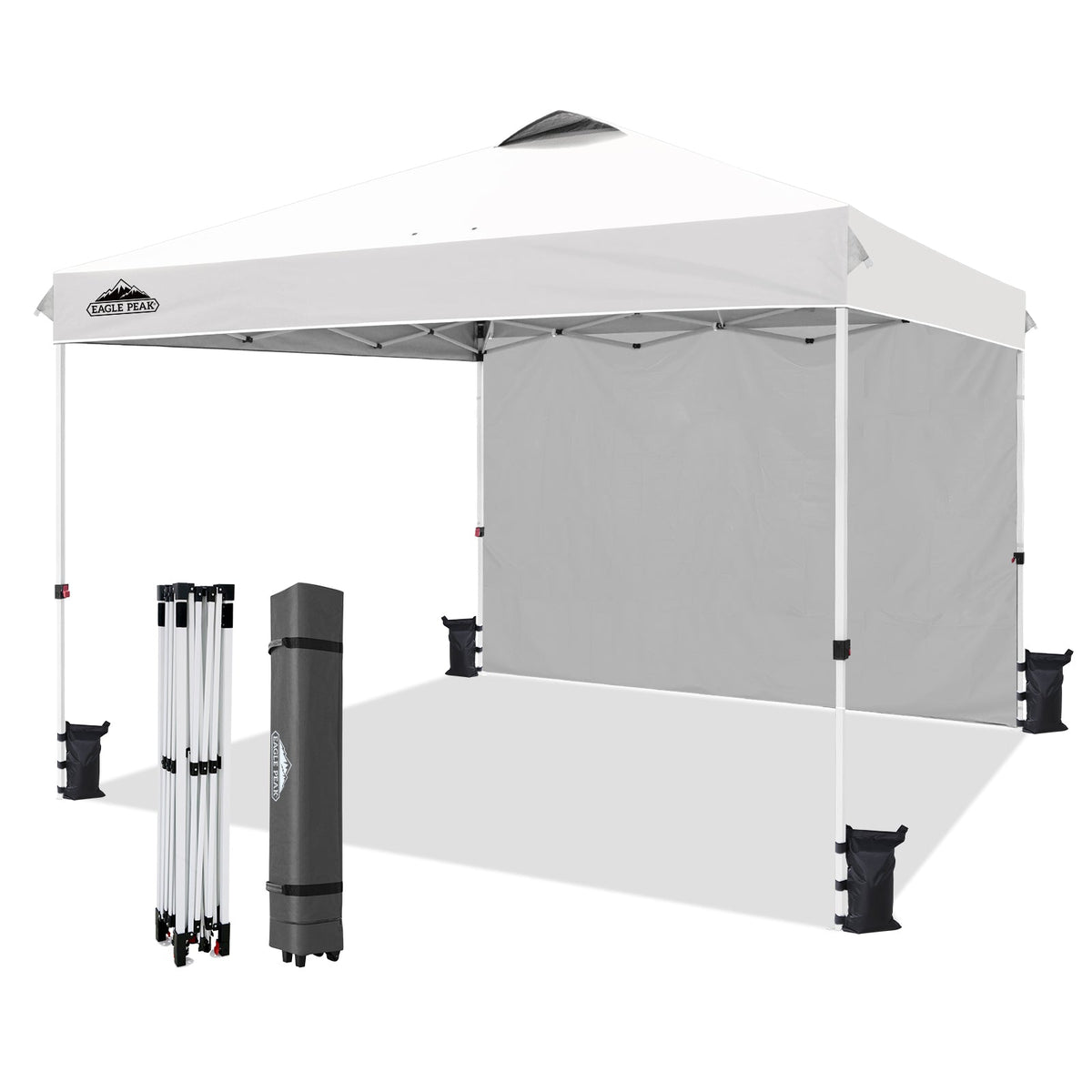 12x12 Pop Up Canopy Tent with 1 Sidewall - Eagle Peak®