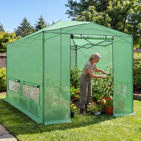 12x8 Easy Setup Pop Up Greenhouse, Support Pole - Eagle Peak®