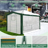 12x8 Portable Walk in Greenhouse with Polyester Reinforced Corners - Eagle Peak Custom Canopy Tent