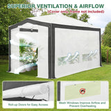 12X8 Replacement Top cover of Walk in Greenhouse with Polyester Reinforced Corners - Eagle Peak Custom Canopy Tent