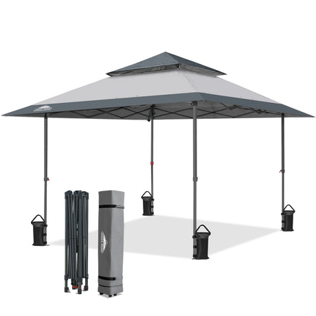 13x13 Pop Up Canopy Tent, Auto Extended Eaves - Eagle Peak®
