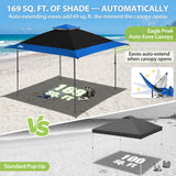 13x13 Pop Up Canopy Tent, Auto Extended Eaves - Eagle Peak®