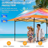 13x13 Pop Up Canopy Tent, Auto Extended Eaves - Eagle Peak®