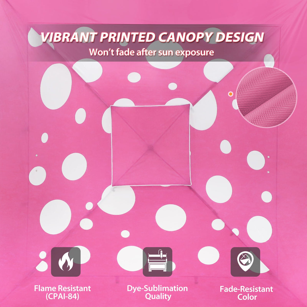 13x13 Pop Up Canopy Tent, Auto Extended Eaves - Eagle Peak®