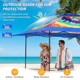 13x13 Pop Up Canopy Tent, Auto Extended Eaves - Eagle Peak®