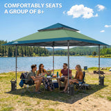 13x13 Pop Up Canopy Tent, Auto Extended Eaves - Eagle Peak®