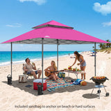 13x13 Pop Up Canopy Tent, Auto Extended Eaves - Eagle Peak®