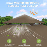 13x13 Pop Up Canopy Tent, Auto Extended Eaves - Eagle Peak®