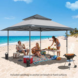 13x13 Pop Up Canopy Tent, Auto Extended Eaves - Eagle Peak®