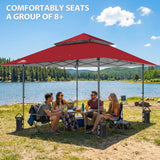13x13 Pop Up Canopy Tent, Auto Extended Eaves - Eagle Peak®