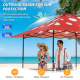 13x13 Pop Up Canopy Tent, Auto Extended Eaves - Eagle Peak®