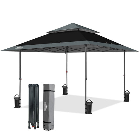 13x13 Pop Up Canopy Tent, Auto Extended Eaves - Eagle Peak®