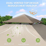 13x13 Pop Up Canopy Tent, Auto Extended Eaves - Eagle Peak®