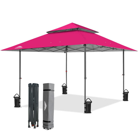 13x13 Pop Up Canopy Tent, Auto Extended Eaves - Eagle Peak®