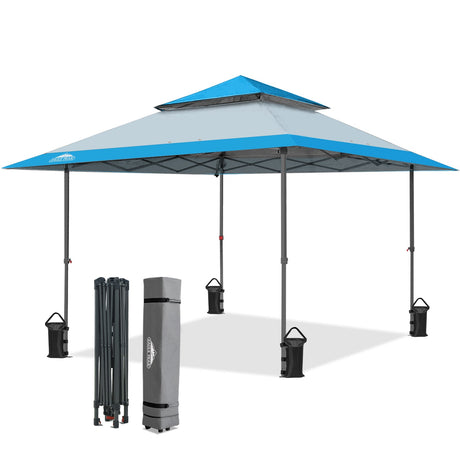 13x13 Pop Up Canopy Tent, Auto Extended Eaves - Eagle Peak®
